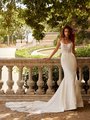 ValStefani LETIZIA Divina Crepe and Net Unlined Soft Square Neck with Beaded Straps and Illusion Inset