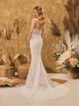 Beautiful Strappy Open Back Cotton Lace Mermaid with Chapel Train Style LOTUS Beautiful Strappy Open Back Cotton Lace Mermaid with Chapel Train Style LOTUS