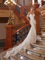 Val Stefani Bridal D8272 Sparkly Beaded Floral Sweetheart Mermaid Bridal Gown With Relaxed Floral Lace Swag Sleeves Val Stefani Bridal D8272 Sparkly Beaded Floral Sweetheart Mermaid Bridal Gown With Relaxed Floral Lace Swag Sleeves